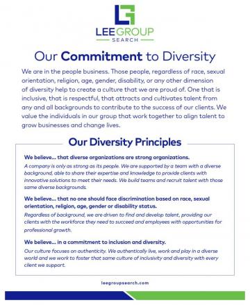 Diversity And Inclusion Lee Group Search