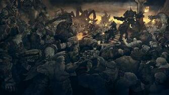 Gears Of War Soldiers Monsters Sci Fi Battle Mecha Robot