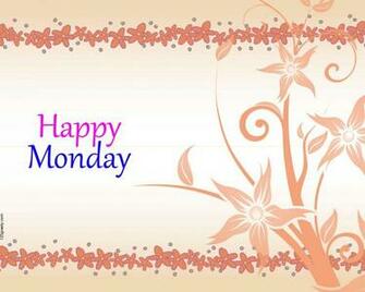 Happy Monday Greeting Wallpaper Background