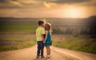 Kids Boy Girl Kissing Scenes Photo New HD Wallpaper