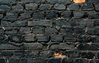 Wallpaper Wall Pattern Bricks Black White Textures