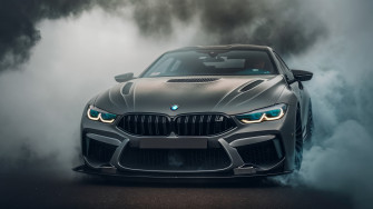 Wallpaper Bmw Smoke Picture M8 Front
