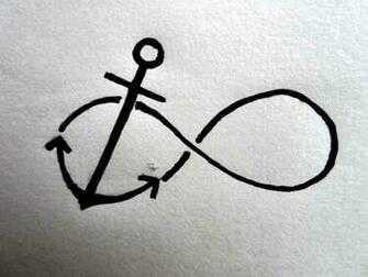 Anchor Infinity Tattoo On Foot