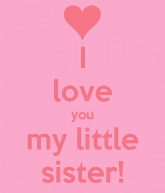 Love You My Little Sister Poster Anicka Keep Calm O Matic