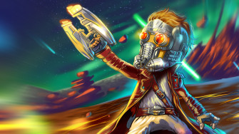 Star Lord Guardians Of The Galaxy Art Laptop Full HD 1080p Wallpaper