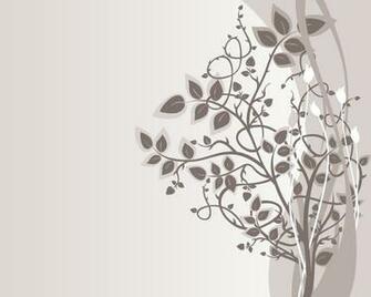 Brown Floral Vector Background