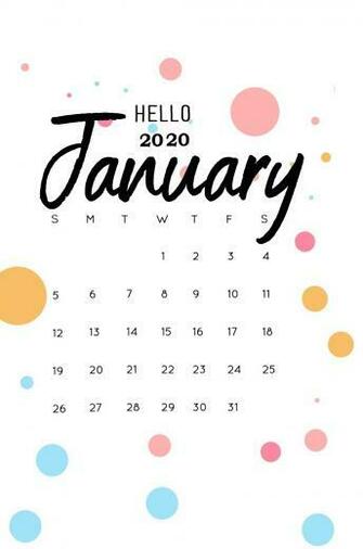 iPhone January Wallpaper Calendar