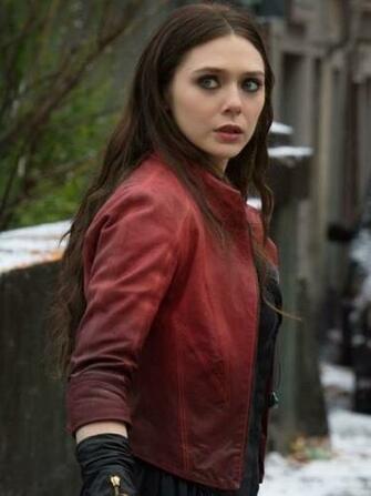 Jackets Elizabeth Olsen Age Of Ultron Scarlet Witch Leather Jacket