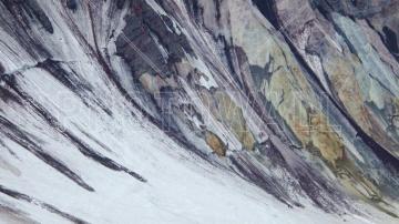 Colorful Layers Of Rock Mount St Helens Crater Wall Murals