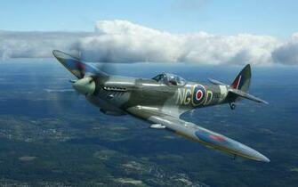 Spitfire Wallpaper HD Supermarine Aircraft Plane Clouds