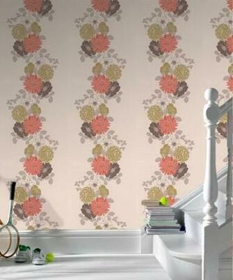 Home Graham Brown Wallpaper Trailing Flower Coral Mix