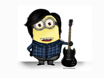 Despicable Me Minions Wallpaper Funny Minion Rock Style