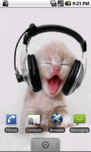 Music Kitten Live Wallpaper For Your Android Phone