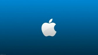Apple Blue Pixels Wallpaper Tagged