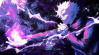 Satoru Gojo Hollow Purple Wallpaper iPhone Phone 4k 5640e