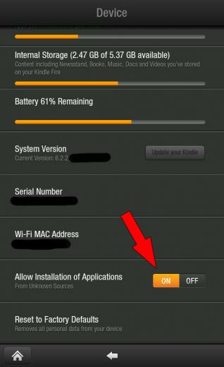 To Install This Application You Will Need Allow Your Kindle Fire