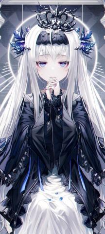 Gothic Anime Girl Lolita Fashion