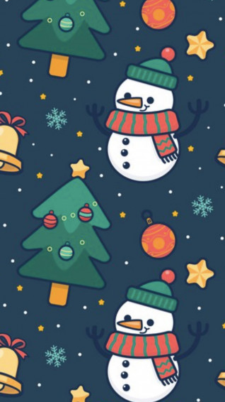 Cute Christmas iPhone Background Wallpaper