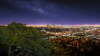 Starry Night In Los Angeles California
