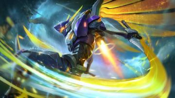 Saber Codename Storm Skin Mobile Legends 4k Wallpaper