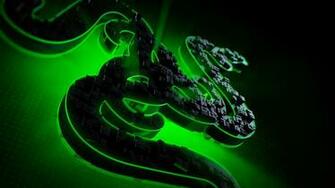 Green 3d Razer Logo 4k Wallpaper And Stock Photos