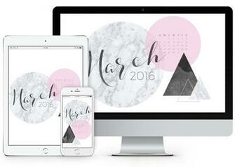 So You Can The March Desktop Calendar Wallpaper