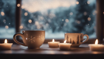 Winter Aesthetic Collage Wallpaper