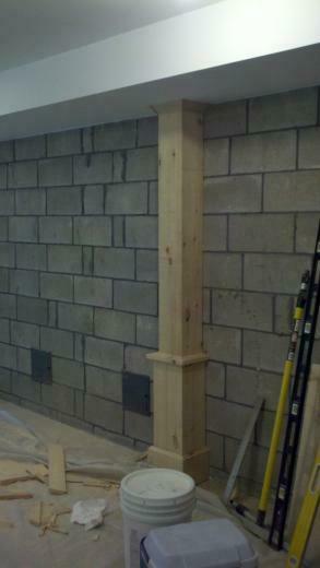 Cinder Block Wall Faux Painted To Brick Sudbury Ma Ashman