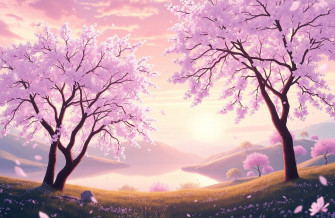 Anime Cherry Blossom Wallpaper