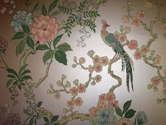Dining Room Pheasant Vintage Wallpaper Retro Renovation