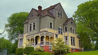 Usa Oregon Victorian Houses Wallpaper