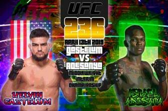 Ufc Kelvin Gastelum V Israel Adesanya By Soulreaper919 On