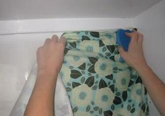Use A Few Push Pins To Hold The Fabric In Place As You Smooth Keep