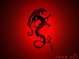 Red Dragons Wallpaper Background