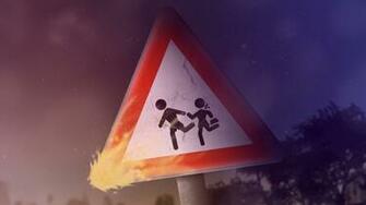 Cute Caution Wallpaper HD