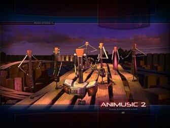 Pogo Sticks Music Animusic Desktop Wallpaper
