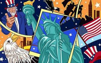 Day Usa Independence Illustration Work Computer Art
