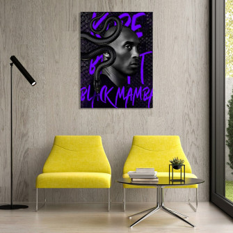 Kobe Bryant Black Mamba Pop Art Poster Newartmix