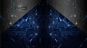Abstract Artistic Electronics Circuit Board Wallpaper
