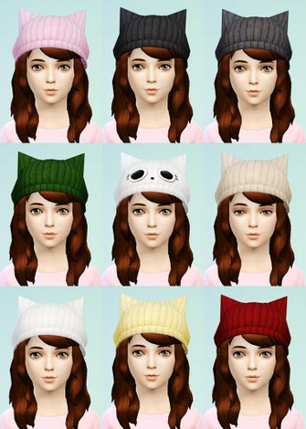 Knit Beret And Cat Beanies For Girls By Jsboutique