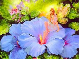 Fairy In Moms Garden Wallpaper HD