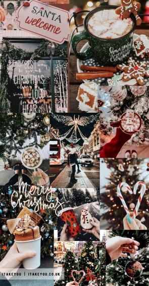 Christmas Collage Wallpaper Ideas Happy Holiday I Take You