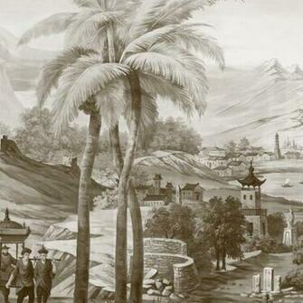 Chinoiserie Grisaille Murals Wallpaper And Ceilings