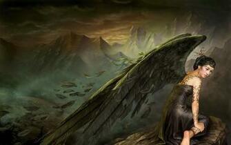 Fallen Angel Background Wallpaper On This