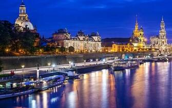 City Of Dresden Wallpaper Stock Photos