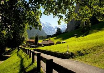 Wallpaper Camping Jungfrau Lauterbrunnen Schweiz Switzerland
