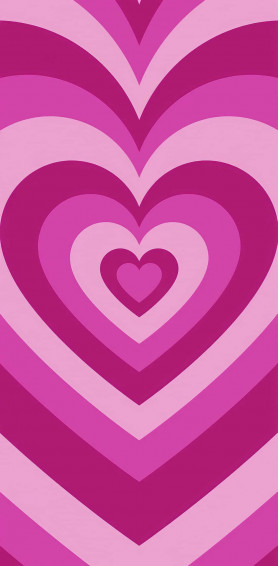 A Pink And White Heart Shaped Pattern Wallpaper