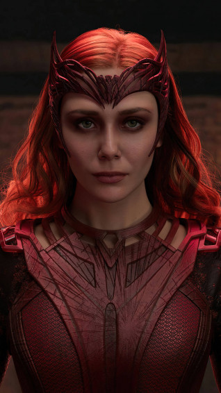 Wanda Maximoff 4k Marvel iPhone Wallpaper