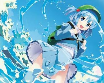 Blue Eyes Hair Dress Gogo Shichi Ji Hat Kawashiro Nitori