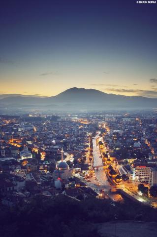 Prizren In Night Sch Ne Orte Foto Hintergrund Albanien